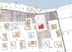 Villa Seeblick_Privater Wettbewerb für eine Villa am Starnbergersee/Berg_Lageplan Tröger Architekten München 2/3